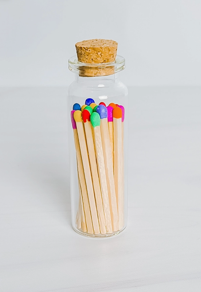 Rainbow Matches in Apothecary Jar | WHOLESALE